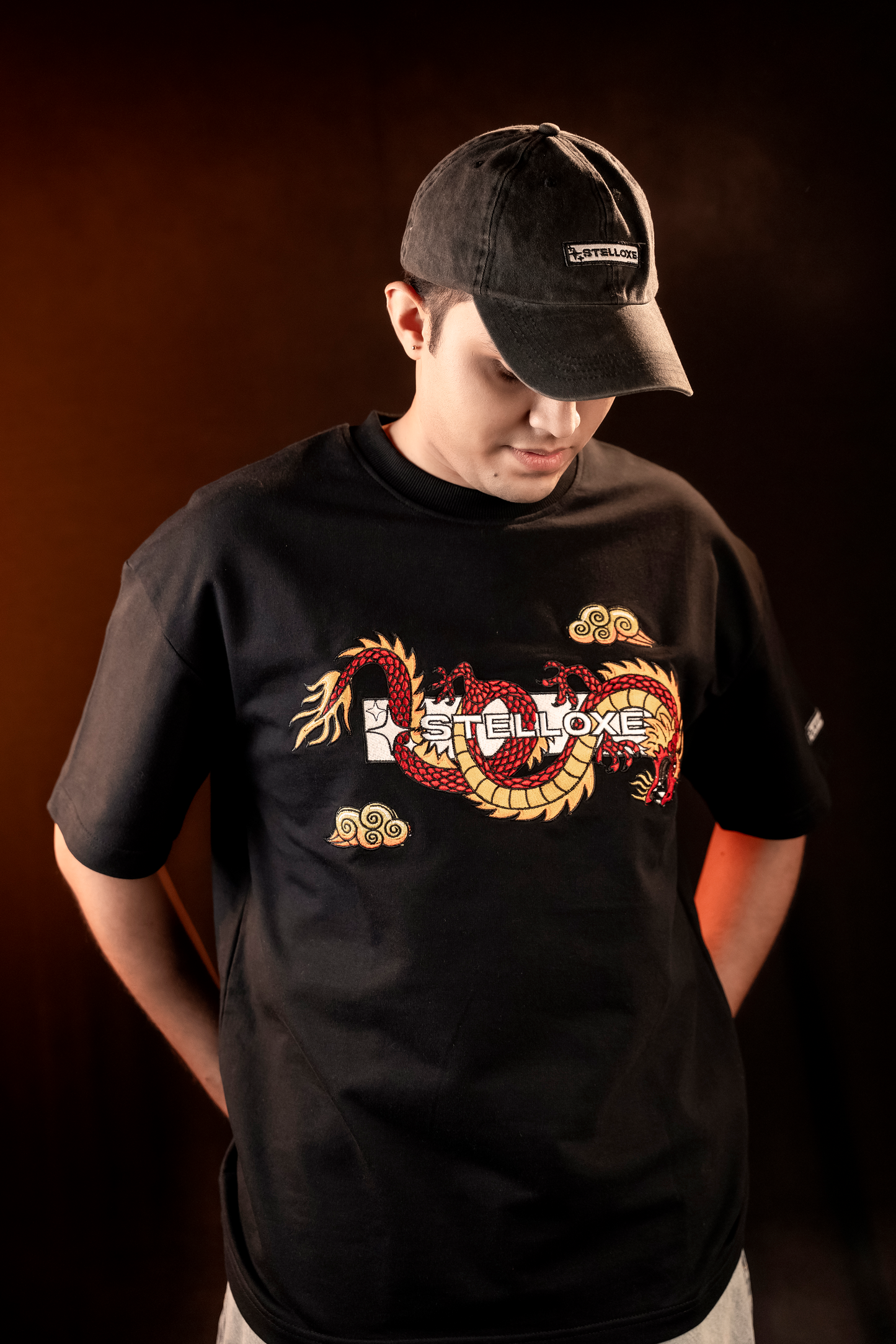 THE GUARDIAN - UNISEX OVERSIZED EMBROIDERED TEE