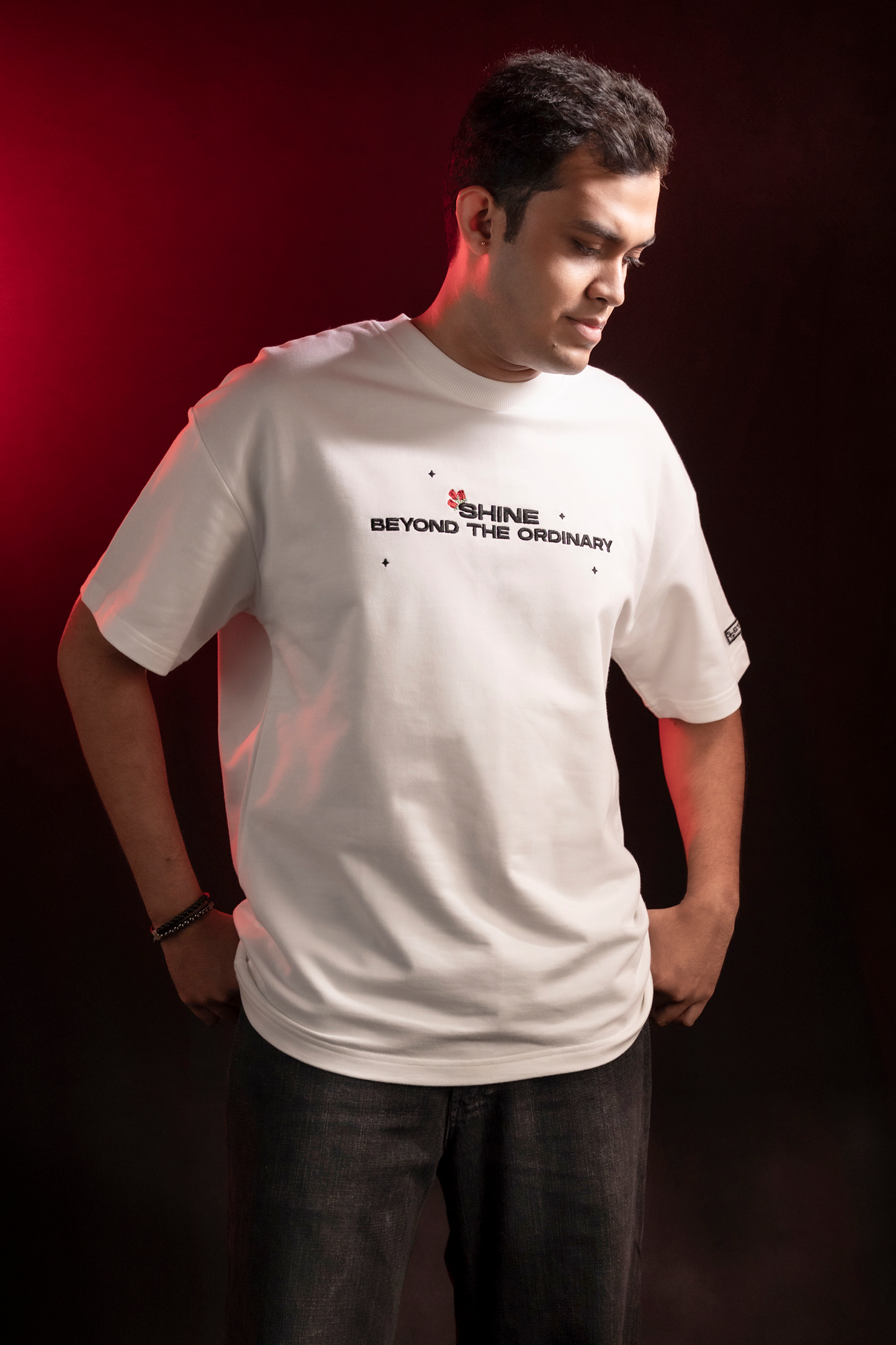 STELLOXE EXCLUSIVE - oversized embroidered tee