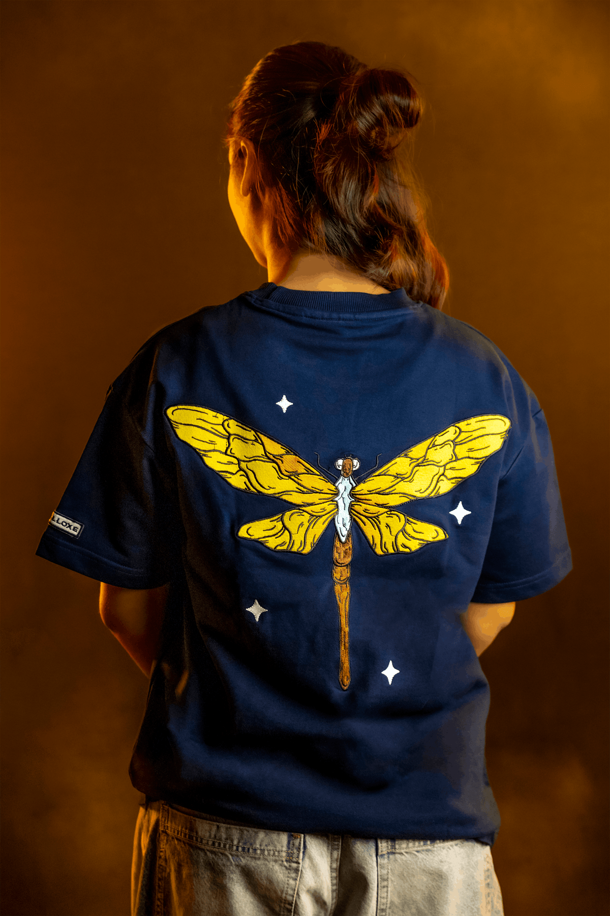 GLIDE - oversized embroidered tee