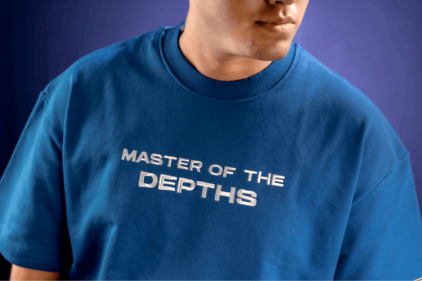 THE DEPTHS - OVERSIZED EMBROIDERED TEE