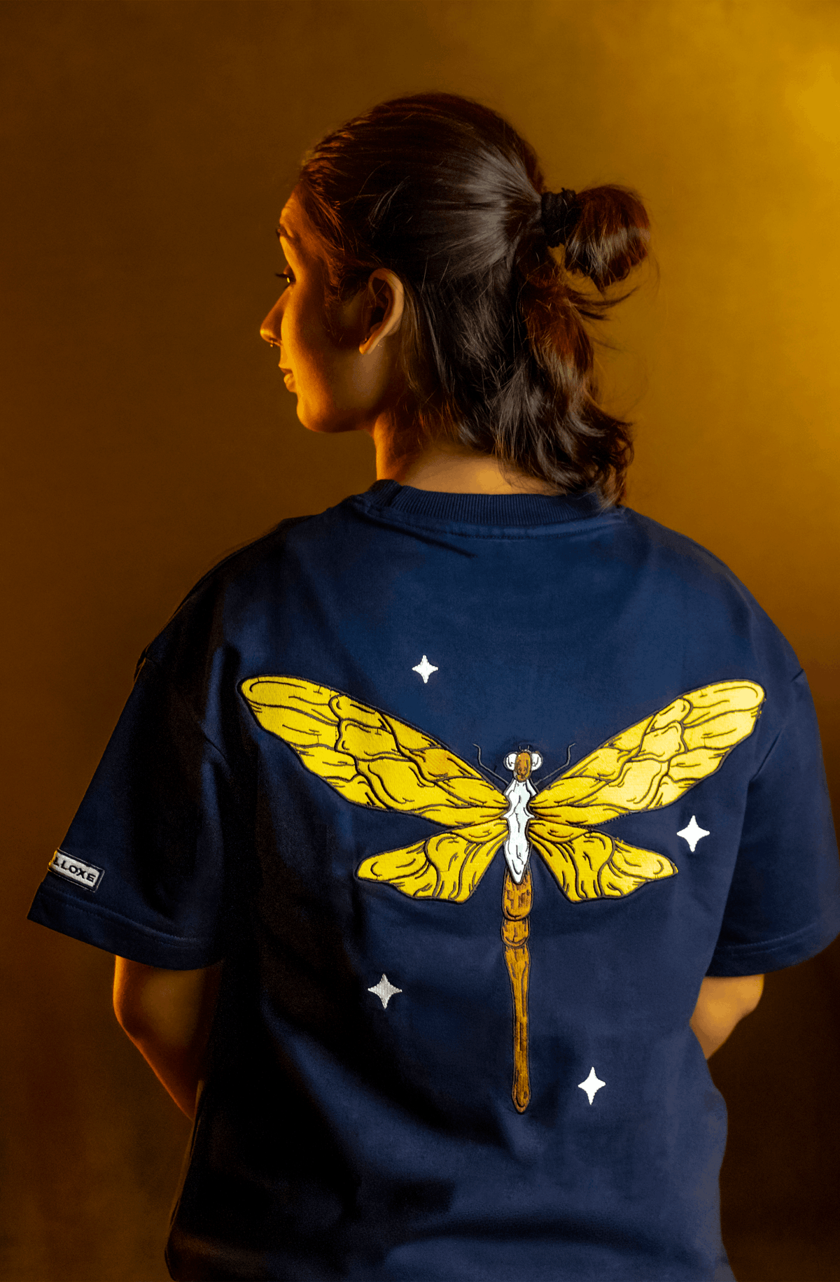 GLIDE - oversized embroidered tee