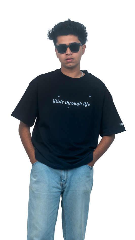 GLIDE - OVERSIZED EMBROIDERED TEE